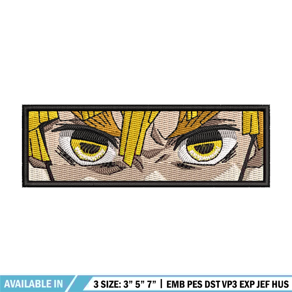 Zenitsu eyes embroidery design, Zenitsu embroidery, Anime design, Embroidery shirt, Embroidery file, Digital download.jpg
