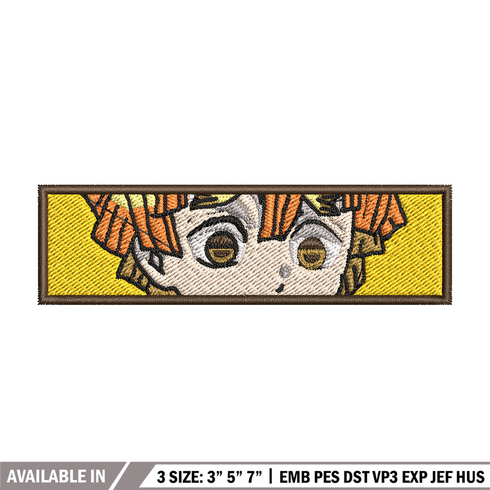 Zenitsu yellow embroidery design, Zenitsu embroidery, Anime design, Embroidery shirt, Embroidery file, Digital download.jpg