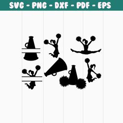 cheerleading svg bundle cheerleader svg, cheerleading svg, cheer svg, cheerleader silhouette, cheer clipart, cricut silh