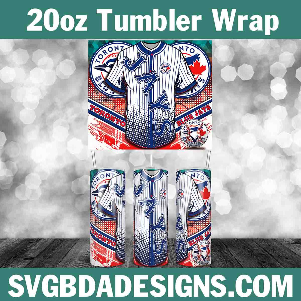 Jersey Toronto Blue jays 20oz Tumbler Wrap.jpg
