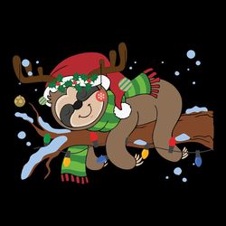 sloth christmas png, cute christmas svg, sloth lover png, christmas png, merry christmas, girls shirt, instant download