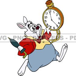 White Rabbit Svg, Alice in Wonderland Svg, Cartoon Customs SVG, EPS, PNG, DXF 147
