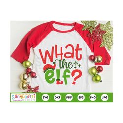 what the elf svg, christmas cut file for silhouette and cricut