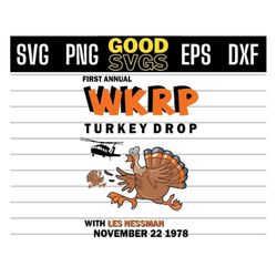wkrp turkey drop svg png eps dxf