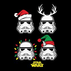 christmas star wars svg, santa stormtrooper reindeer elf lights the mandalorian baby yoda svg, instant download