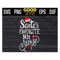 santas favorite mh nurse funny christmas nurse svg png eps dxf , christmas mh nurse svg