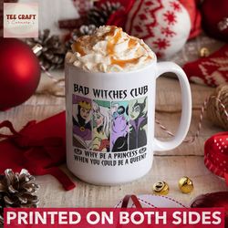 bad witches club mug, disney villains mug, wdw disneyland trip