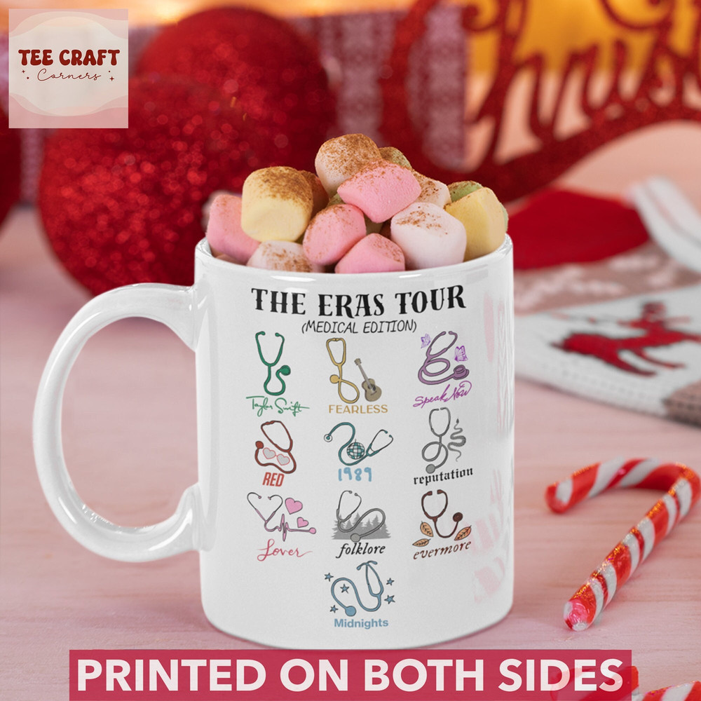 Eras Tour Medical Edition Mug, Taylor Album Nurse Mug, In My Nurse Era Christmas, Swiftea Mug, Swiftie Fan Gift, Gift For Her, Trendy Mug - 1.jpg