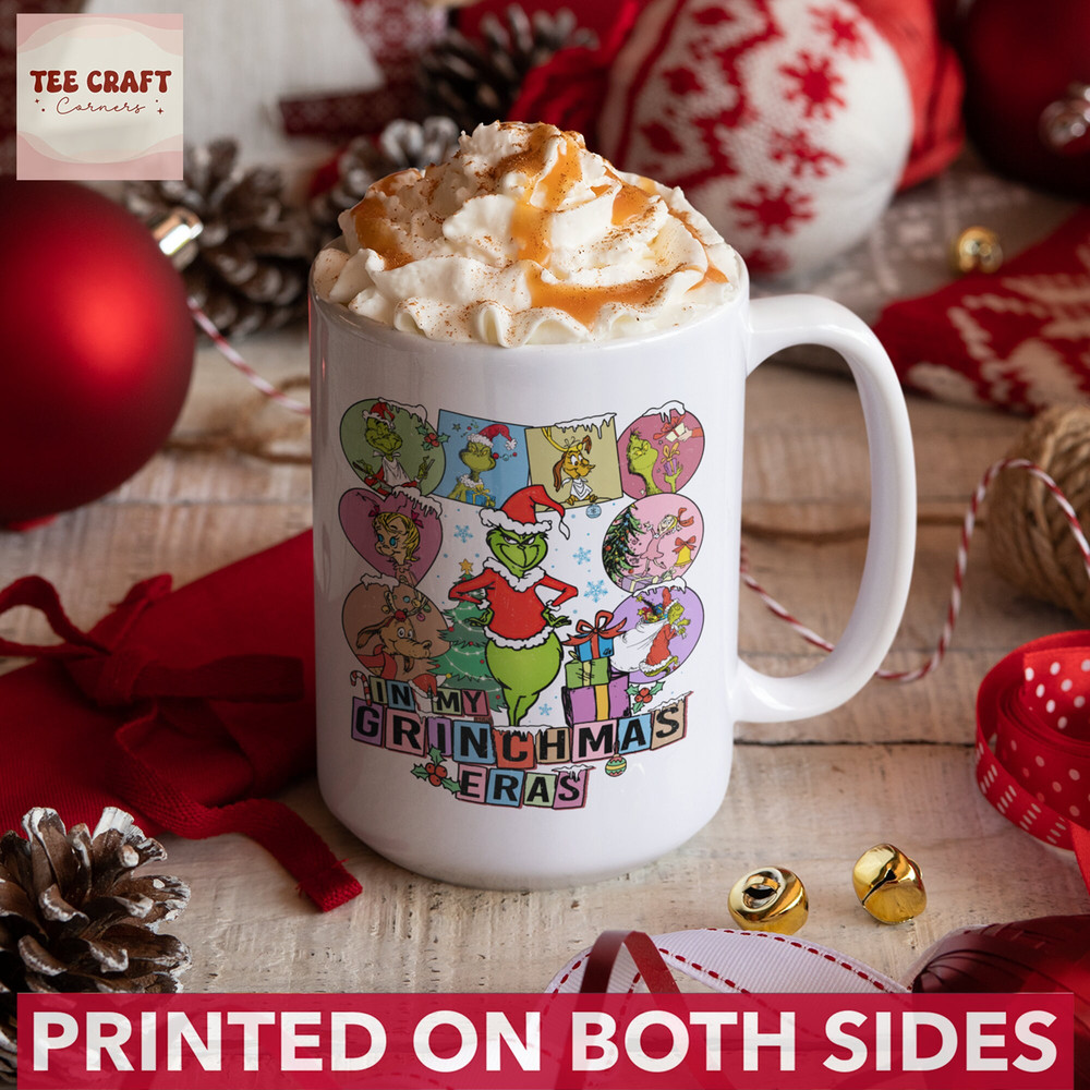 In My Greenchmas Eras Christmas Mug, Cute Greench Mug, Vintage Christmas Family Mug, Christmas Secret Gifts, Christmas Party, Gift For Her - 2.jpg