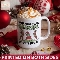 some greench in this house mug, funny greenchmas mug, cute christmas family mug