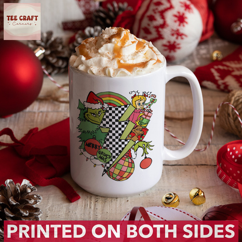 Vintage Lightning Grnch Christmas Mug, Girnch Lover Mug, Vintage Christmas Family Mug, Christmas Secret Gifts, Christmas Party, Gift For Her - 2.jpg