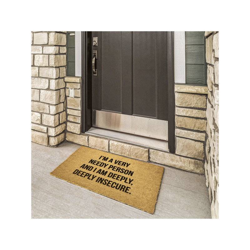 I'm A Very Needy Person & I Am Deeply Deeply Insecure Outdoor Coir Doormat, White Lotus Doormat, Jennifer Coolidge Quote, Tanya Quote - 3.jpg