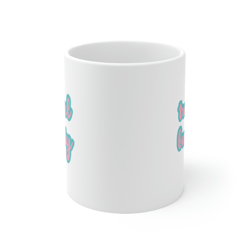 Travel Buddy 11oz White Ceramic Coffee Mug for Travel Gift, Travel Buddy Mug, Travel Gift For Friends, Traveling Gift For Her, Travel Friend - 2.jpg