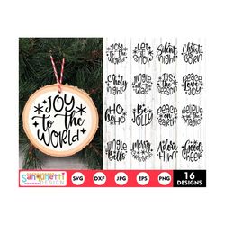 christmas ornament bundle, christmas rounds svg, ornament svg