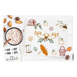 autumn clipart pack svg, autumn svg, fall svg, autumn svg design, thanksgiving svg, autumn cliparts svg
