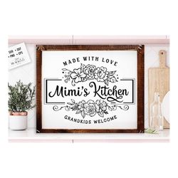 mimi's kitchen svg, grandma's kitchen svg, nana's kitchen svg, kitchen svg, pot holder svg, kitchen svg