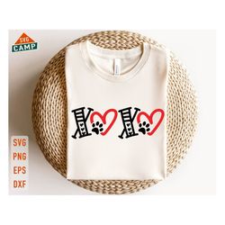 xoxo paw print svg, valentine's day svg, funny valentine svg, dog mom svg, dog lover svg, my dog is my valentine svg, va