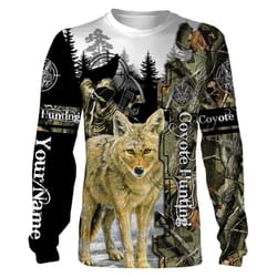 coyote hunting custom name 3d all over printed shirts, long sleeves, hoodie, zip up hoodie, sweatshirt &8211 fsd92