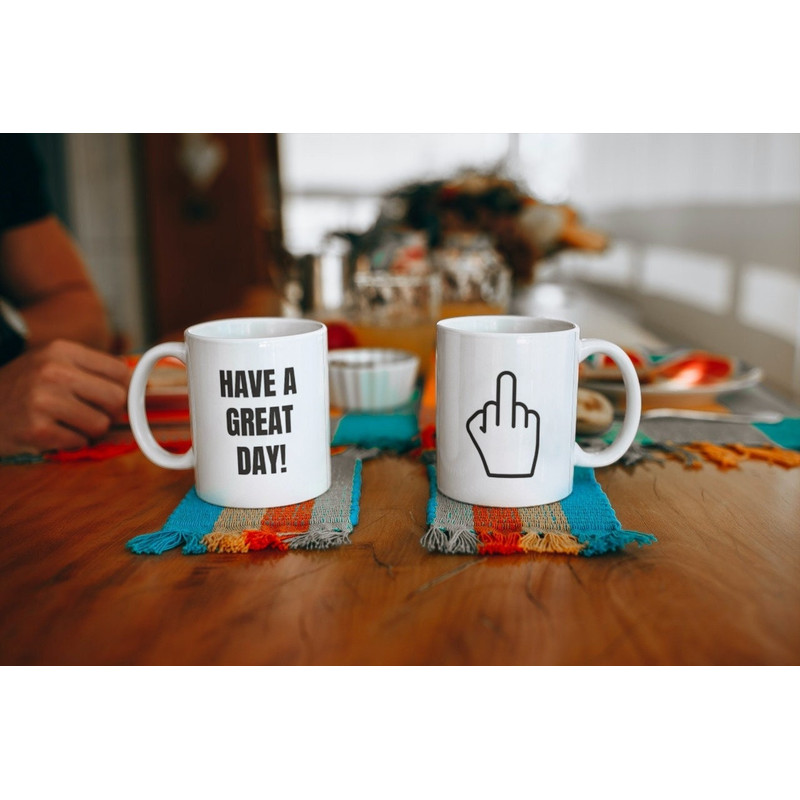 Middle Finger Coffee Mug, funny coffee cup, sarcastic gift - 1.jpg