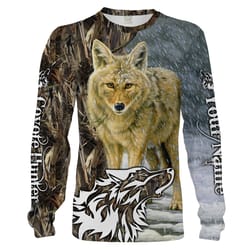 coyote predator hunting custom name 3d all over printed shirts, long sleeves, hoodie, zip up hoodie, sweatshirt chipteea