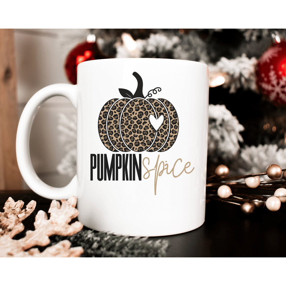 Hello Pumpkin Mug, Pumpkin Spice Leopard Mug, Fall Coffee Mug, Pumpkin Mug for Fall, Cute Coffee Mug - 5.jpg