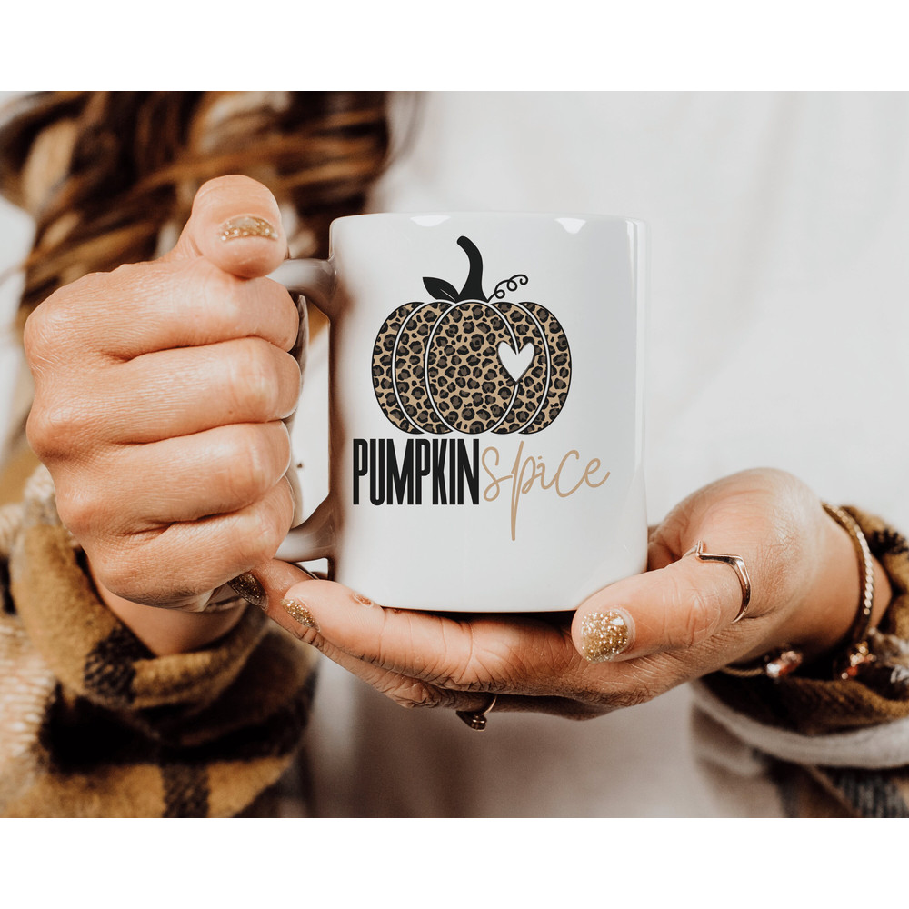 Hello Pumpkin Mug, Pumpkin Spice Leopard Mug, Fall Coffee Mug, Pumpkin Mug for Fall, Cute Coffee Mug - 7.jpg