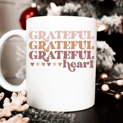 thankful coffee mug, fall coffee mug, thanksgiving coffee cup