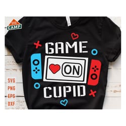 game on cupid svg, funny valentines svg, kids valentine svg, gaming cupid svg, video game valentine svg, boy valentine s