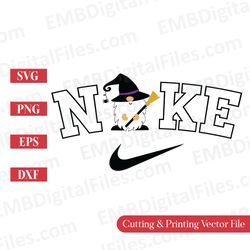 nike swoosh cute gnome halloween svg for cricut