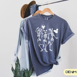 disney skeleton t-shirt, mickey balloon t-shirt, funny halloween disney tee, skeleton mickey shirt x126