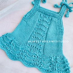 KNITTING PATTERN: Top Kitty / for Baby and Child /  7 Sizes