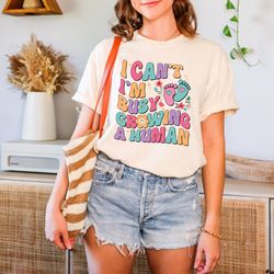 i can't, i'm busy growing a human shirt, cute baby announcement shirt for pregnancy reveal, shirt for mom, pregnancy shi