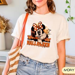 mickey minnie halloween shirt, halloween pumpkin shirt, vintage disney halloween t-shirt, halloween ears shirt x88