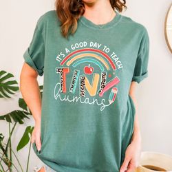 preschool teacher shirt, back to school shirt, it's a good day to teach tiny humans shirt, funny teacher shirt, teacher