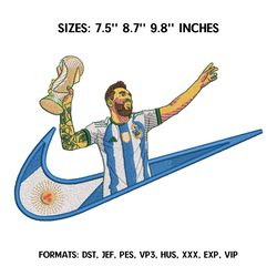 Messi Embroidery Design File, Soccer Embroidery Design, Anime Pes Design Brother, UEFA Embroidery Design