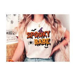 spooky babe svg, spooky season svg, halloween svg, trick or treat svg, spooky vibes svg, witchy svg, halloween witch svg