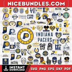 79 files indiana pacers team bundles svg, indiana pacers svg, nba teams svg, nba svg, instant download