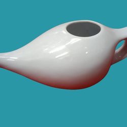 Flora Jal Ceramic Neti Pot - Your Natural Sinus Relief and Easy Breathing Aid