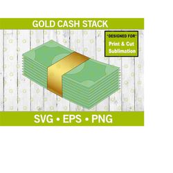 Gold Fashion Cash Stack SVG, Fashion money Svg, Designer Money Svg, Fashion Cash Svg, Money Stack Svg, Dollar Bill Svg,