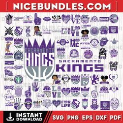 82 files sacramento kings team bundles svg, sacramento kings svg, nba teams svg, nba svg, instant download