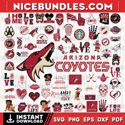 73 files arizona coyotes team bundles svg, arizona coyotes svg, nhl svg, nhl svg, instant download