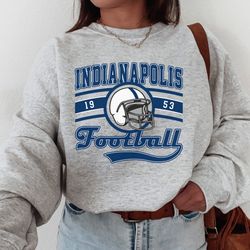 Indianapolis Football Crewneck, Vintage Indianapolis Football Sweatshirt