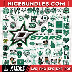 75 files dallas stars team bundles svg, dallas stars svg, nhl svg, nhl svg, instant download