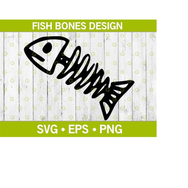 Desgin Fishbones Fish Bones Design SVG, Ocean Svg, Animal Svg, Sea Svg, Skele - Inspire ...