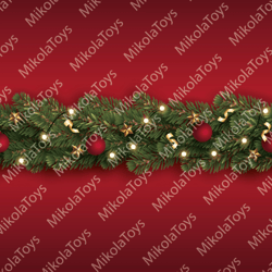 digital christmas seamless patterns tree garland for sale