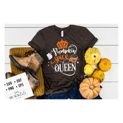 pumpkin spice queen svg, pumpkin spice svg, autumn svg, fall svg, autumn svg design