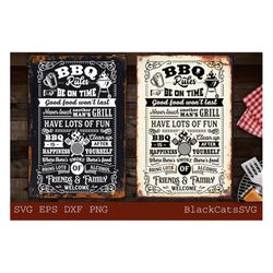 bbq rules svg, bbq poster svg, bbq rules for men svg, grill svg