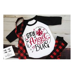 little angel bug svg, valentine's day svg, valentine shirt svg, love svg