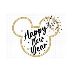 happy new year svg, new year 2023 svg, magic castle new year svg, family vacation, new year trip svg, mouse new year svg