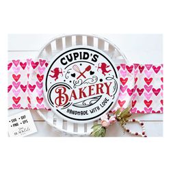 Cupid's Bakery SVG, Farmhouse Valentine svg, Cupid's Bakery,  Cupid's Round label svg, Love potion svg, Premium Love Pot